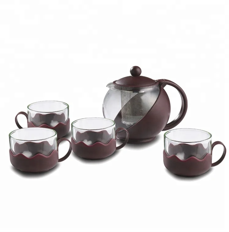 Modern Tea Pot Set Glass,China Tea And Coffee Set,Coffee And Tea Set