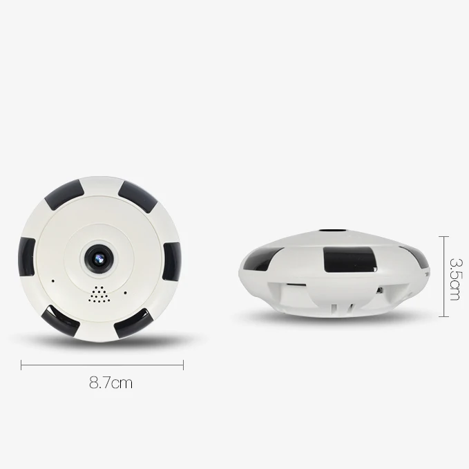 2019 Indoor  Wireless wifi smart camera 960P 360 Degree Fisheye Camera IP with HD screen from Vidhon
