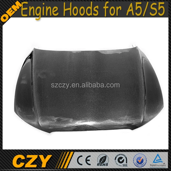 4Dr Углеродного Волокна A5 Engine Hoodsfor Audi для A5/S5