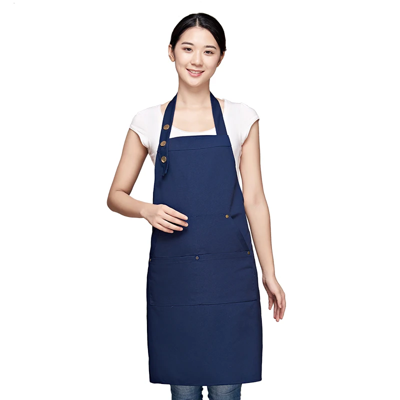 Kitchen baking nail milk tea shop cooking clothes women men professional customization can be wholesale canvas apron