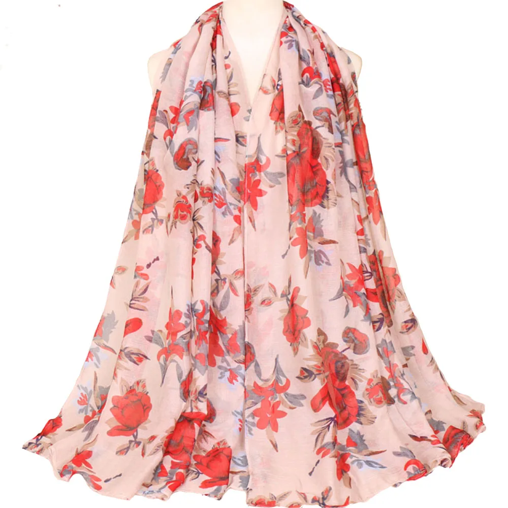 
Zakiyyah VS042 Hot sales Voile Scarf Women Hijab Summer Breathable Head hijab with printing 