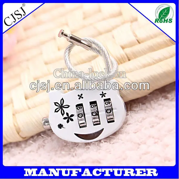 Ch-11 высокое качество 3 цифр bagggae сочетание висячий замок цифры пароль кодовый замок висячий замок безопасной висячий замок