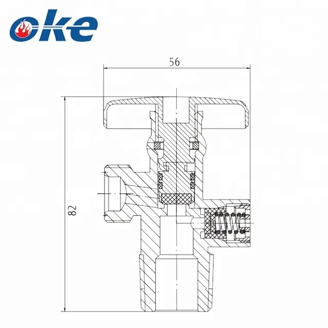 Okefire Brass Safety Handwheel Valve