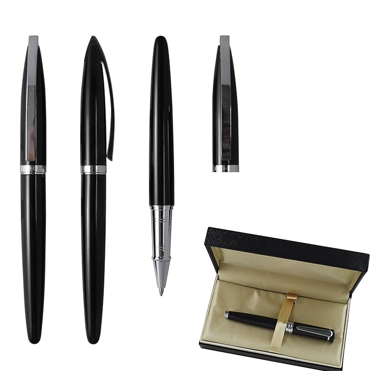 Custom Logo pen metal roller pen set for corporation gifts