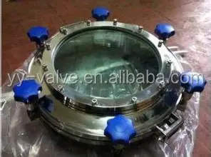 
Professional China manufacturer cheap price Sanitary stainless steel pressure manhole cover manway door with full sight glass 