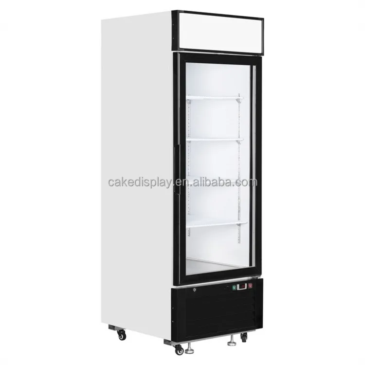 500L R134a Refrigerant Single Transparent LCD Glass Door Fridge