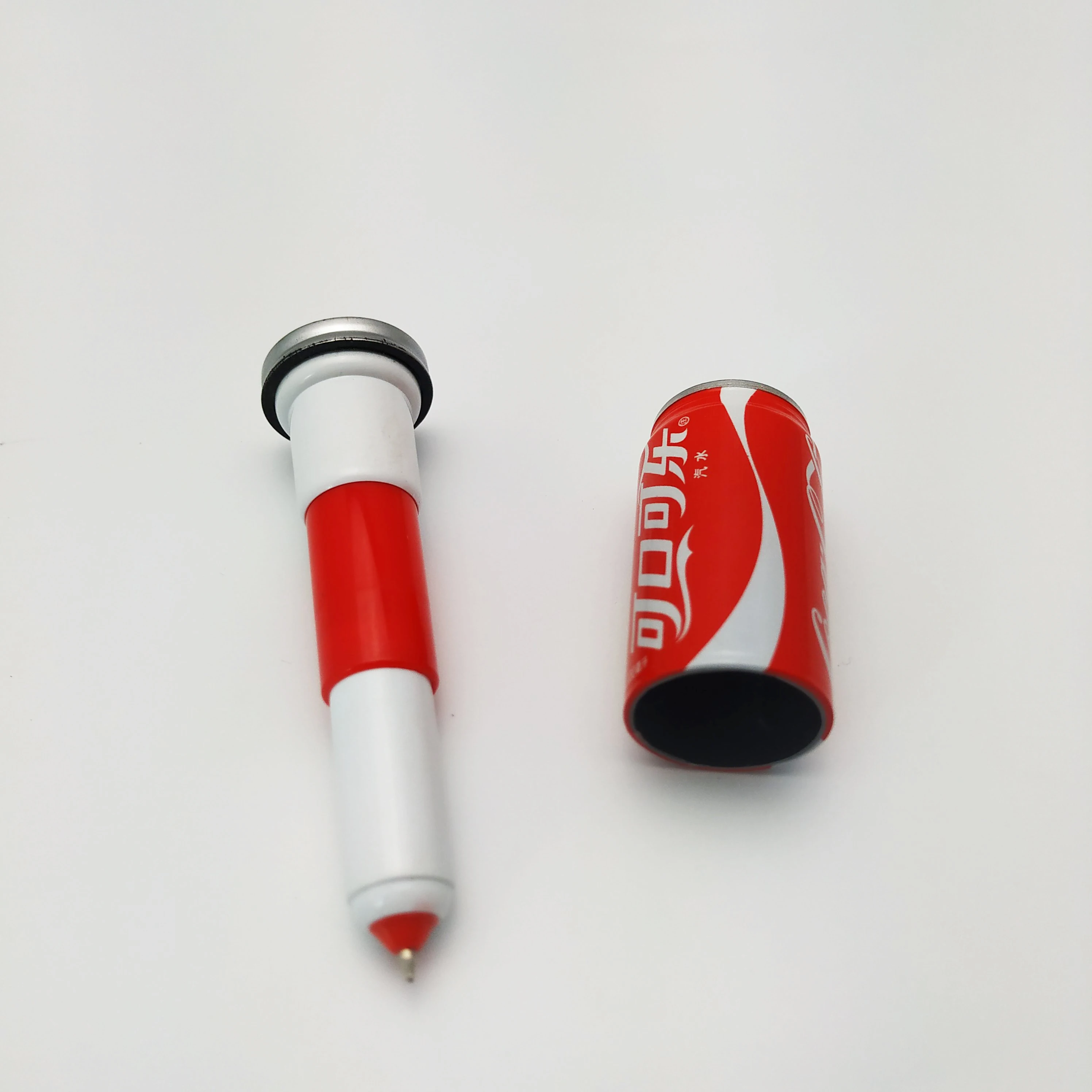 
Promotional Mini Small Metal Zip-top Can Pen Novelty Creative Plastic Elastic Ball Pen With Personalized Logo 