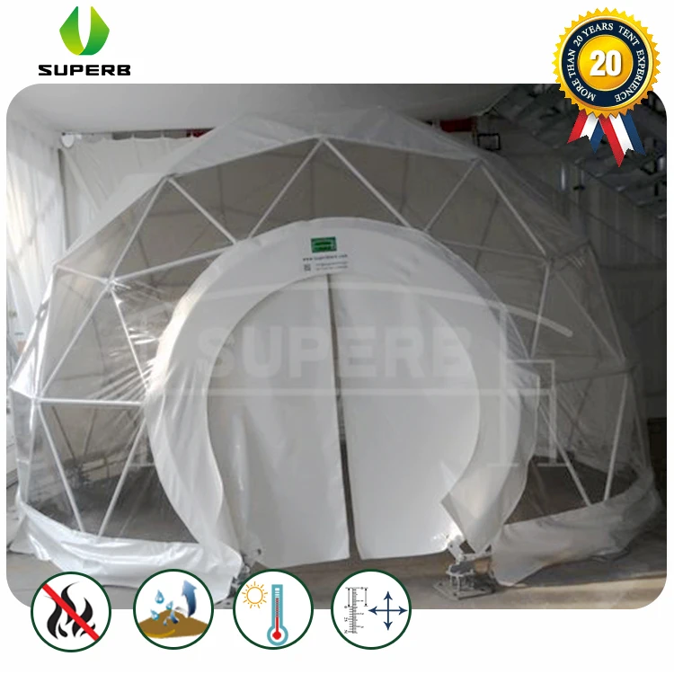 Waterproof and Fireproof Half-Sphere Dome Tent PVC-Coated Frame for 360 Degree Projection for Outdoor Events and Exhibitions