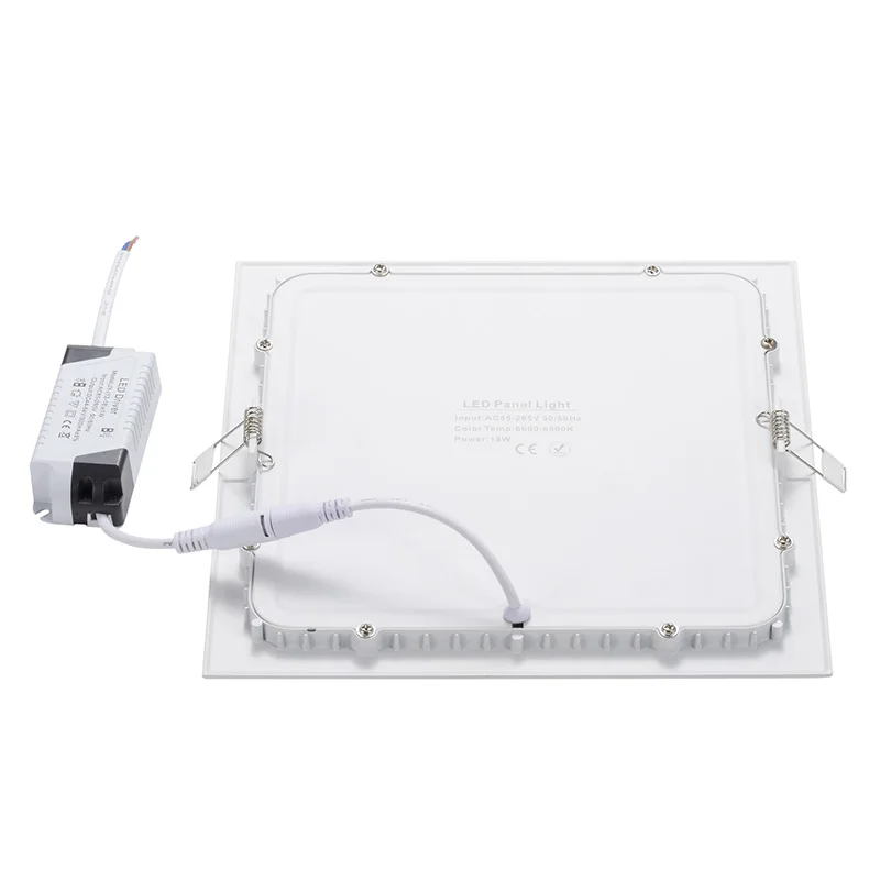 Hot Sale Indoor Slim recessed type 18 watt embedded lamp thin bright 18w square panel led light