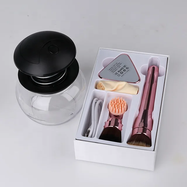2020 New Product Professional Pro Makeup Brush Cleaner Dryer Kit Beauty Tool Cosmetic Brush 10 Sets Accept Private Logo Nylon
