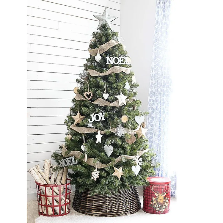 
Cheap Large handmade white Wicker rattan Christmas Tree Skirt 
