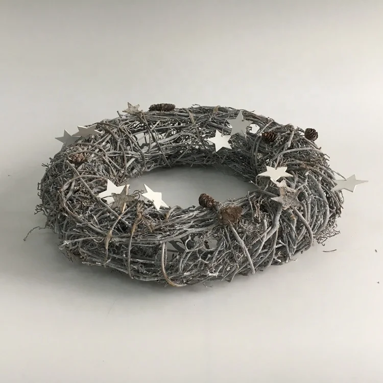 
Hot quality new fashionable grapevine branch material Christmas wreath 