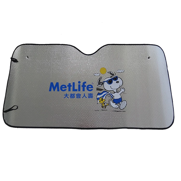 PE Bubble customized car sun shade Logo printing  car window sunshade car sun visor
