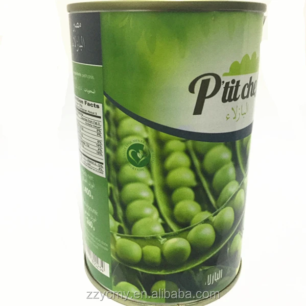 
400g canned fresh green pea in brine High Quality Canned Green peas fresh packed for sale 