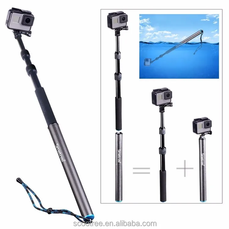 Smatree Monopod Foldable Selfie Stick for Gopros /Holder Extendable Handheld Selfie Stick for Gopros