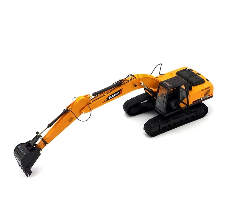 High quality 1/35 scale model diecast excavator truck model