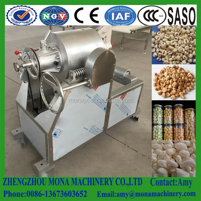 Hot sale Airflow Bulking Machine Food Extruder|Steel Food Grain Air Flow Puffing Machine price