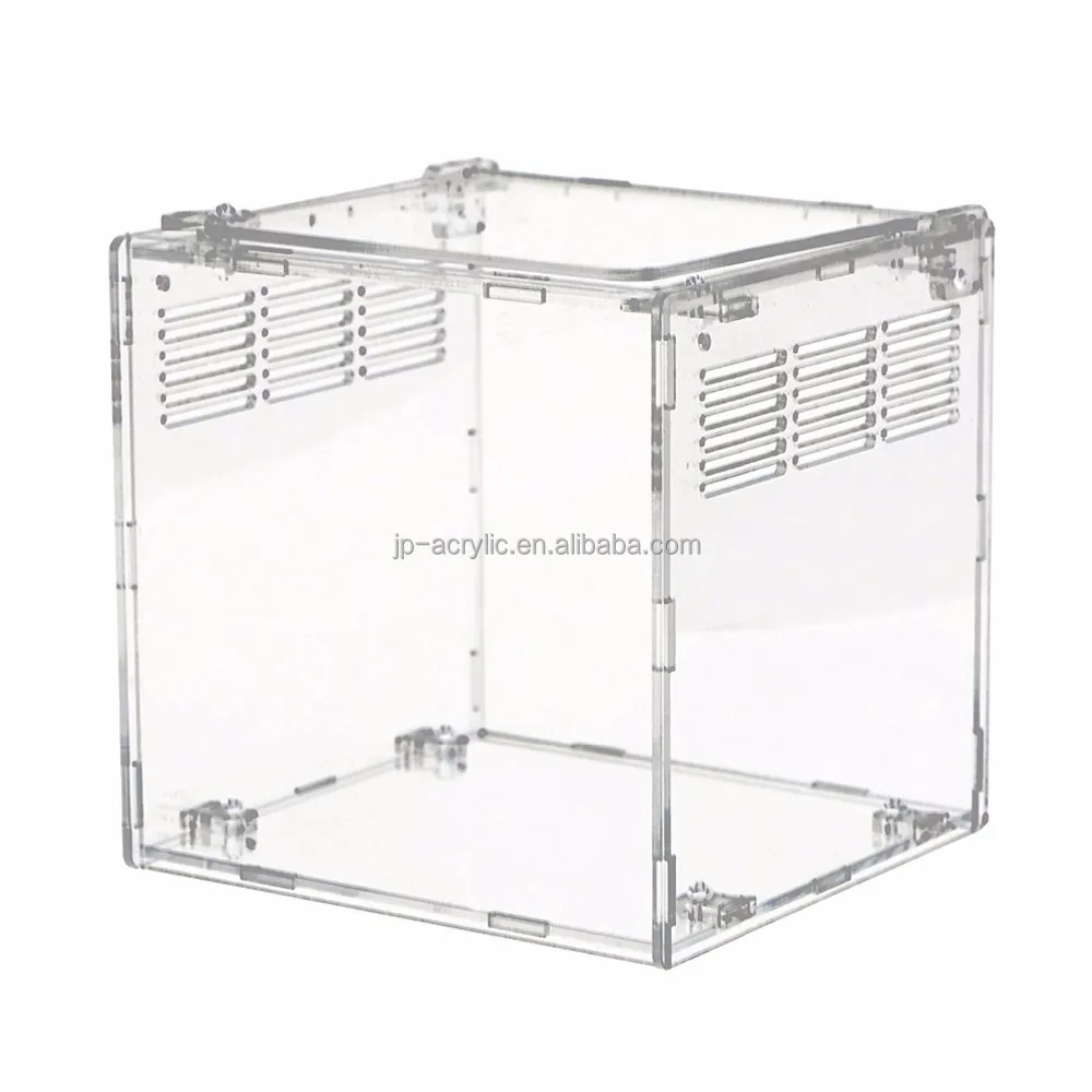 
Big and Small Clear Acrylic Pet Reptile Spider Tarantula Cage 