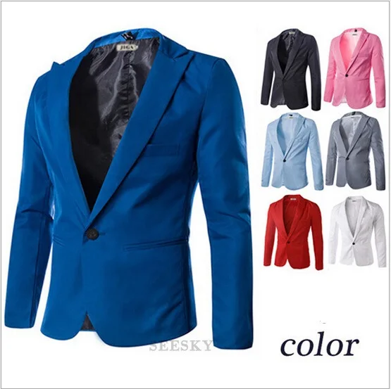 Compra mens blazer rojo online al por mayor de China