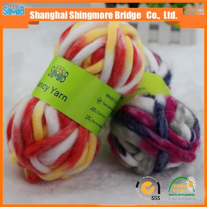 Alibaba китая fancy yarn поставщик золота оптовая коренастый акриловые ровница, пряжа для ручного вязания