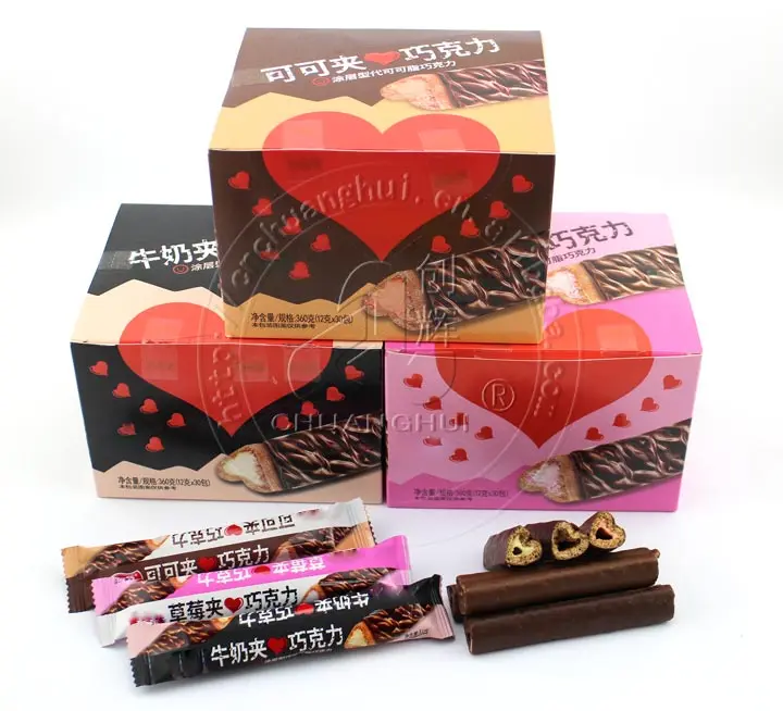 Heart Shaped Chocolate coated biscuit bar