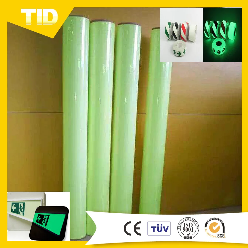 Glow in the Dark Phosphorescent Materials in Sheet or Roll for Decoration