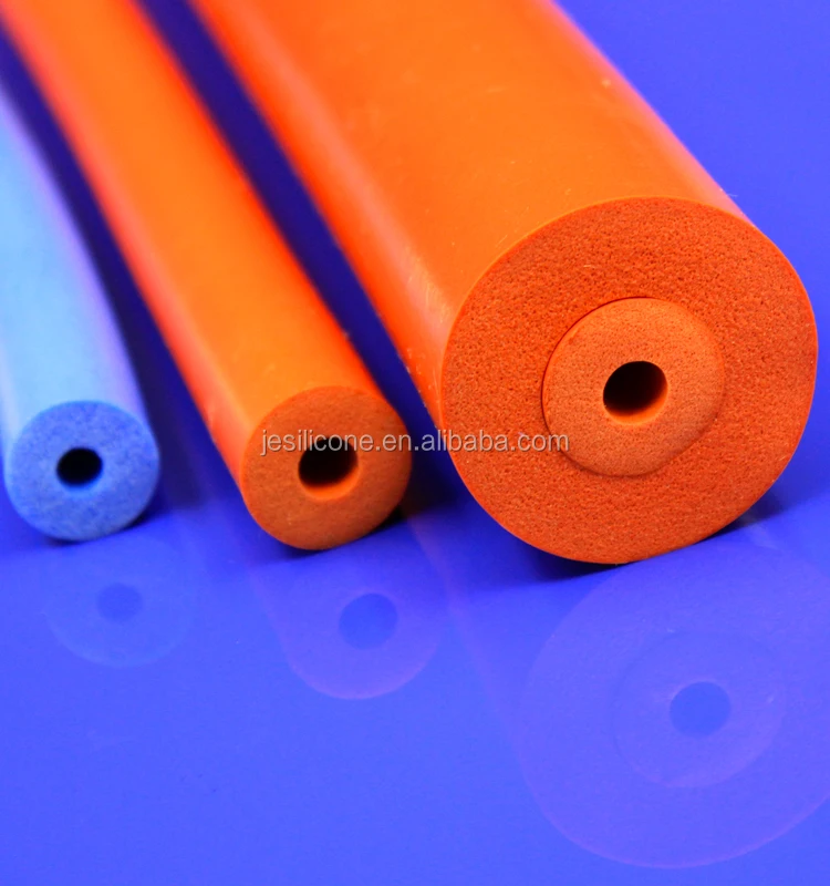 Heat resistant silicone foam tube soft open cell silicone sponge hose factory
