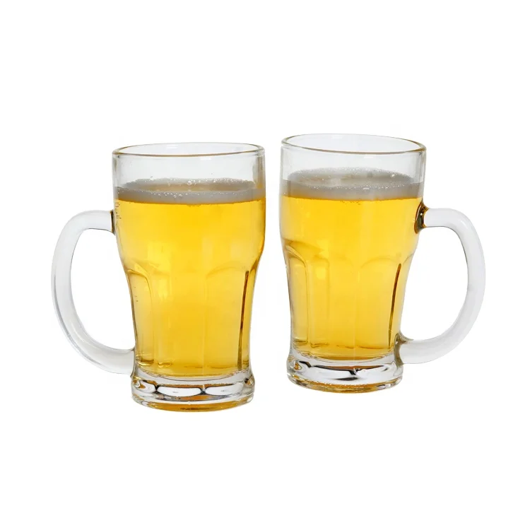 Oktoberfest Style Dimpled Stein 1L capacity Glass Beer Mug