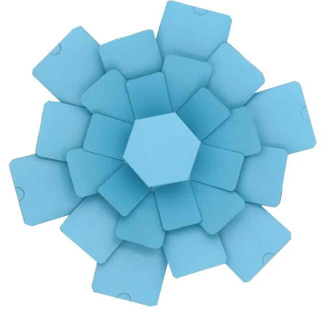 DIY birthday wedding romantic engagement party paper explosion surprise photo album creative gift bomb box