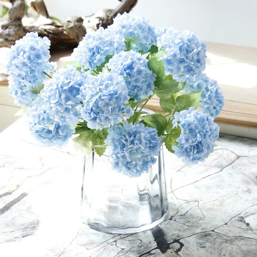 Wholesale real touch artificial hydrangea for home decoration