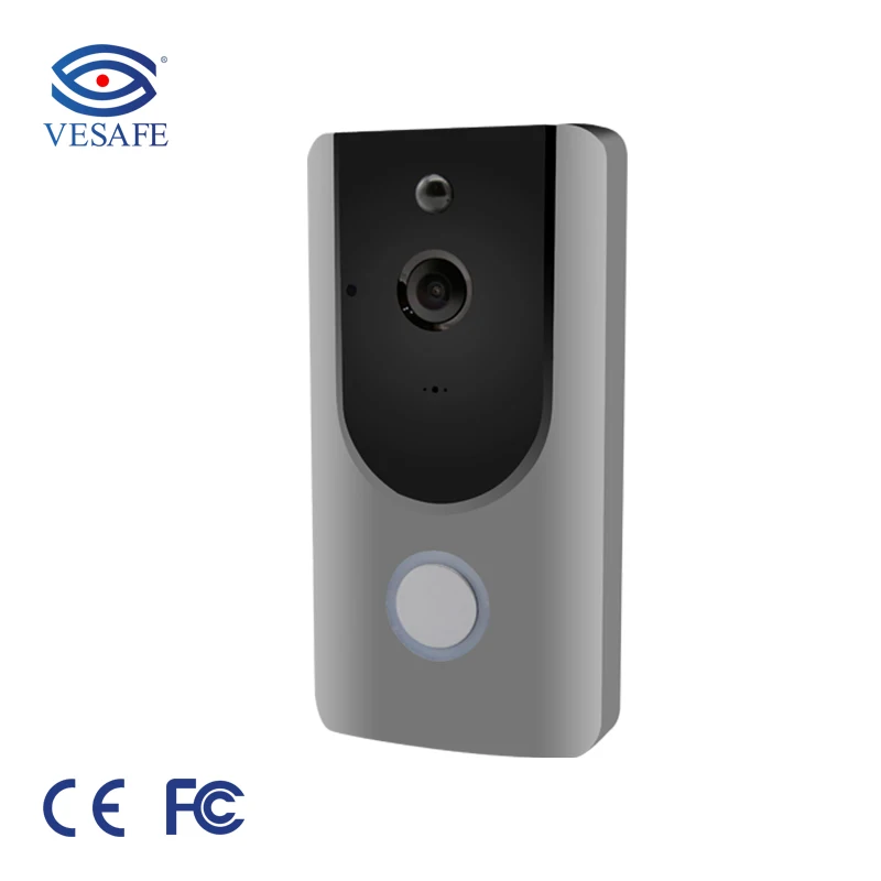 Vesafe Promotion pir motion detection night vision infrared 1.0mp wifi wireless doorbell camera