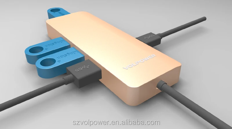 2016 Новых частных в лучшей цене VP-H01 Type-C портативный ноутбук концентратор Тип C usb 3.0 хаб 4 порта