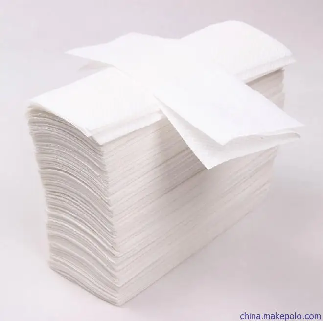 Для складывания 1 слой натуральной древсной массы белый ручной держатель для бумажных полотенец