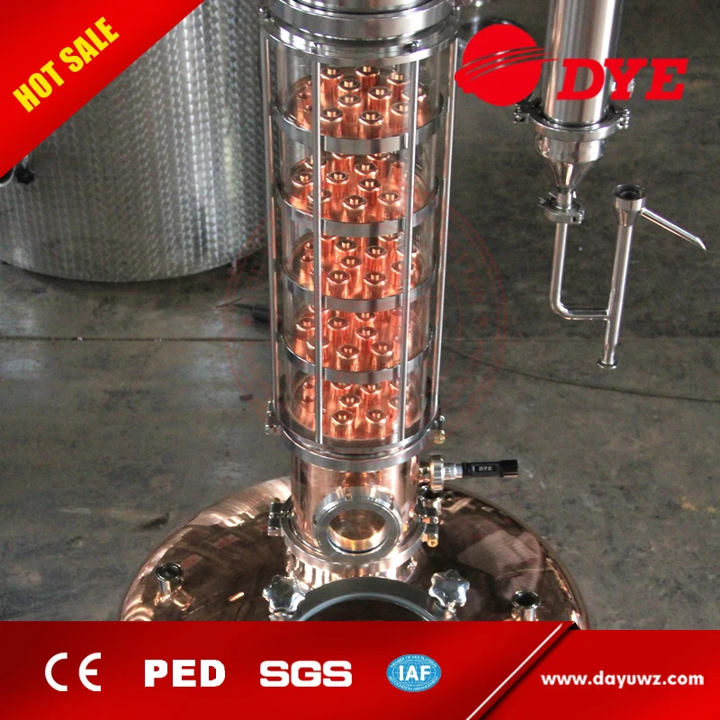 2017 Самый популярный дистиллятор из меди и нержавейки из Китая DYE