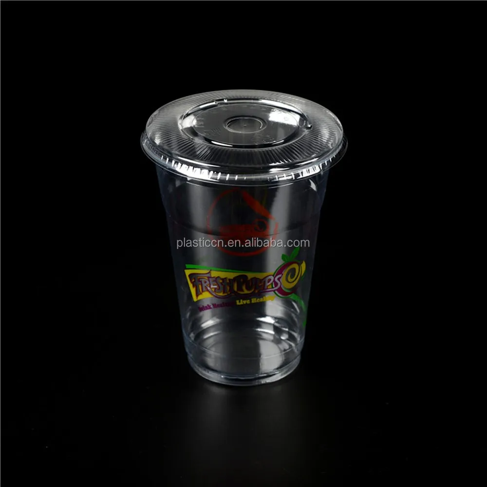 clear plastic dessert cups/ Print Logo/ 9oz plastic cup