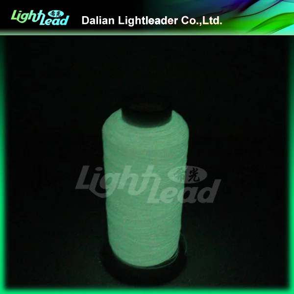 Люминесцентная нить для вышивки кайтами, светящаяся в темноте