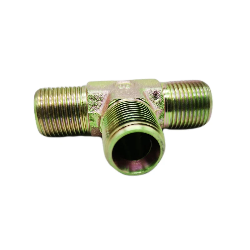 METRIC MALE 24 degree SEAT H.T. hydraulic tee adapter fittings