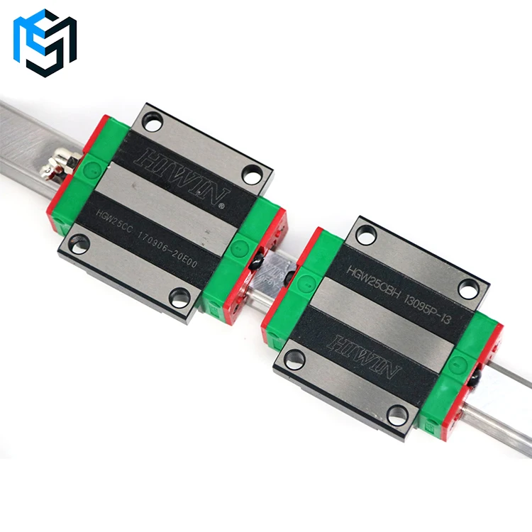 Hiwin extended flange lock-up heavy duty HGW25CB high assembly linear guide