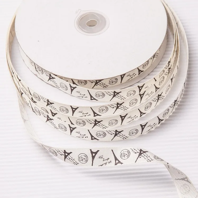 wholesale custom printed grosgrain ribbon with logo