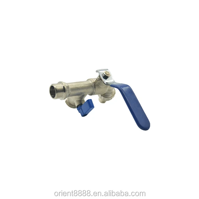 With lever steel handle bibcock Wall Mounted Forged Copper Ball Stem Hose Union Nickel Plated Taizhou,Zhejiang