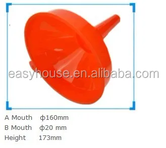 
16cm 21cm 25cm food grade kitchen large square plastic funnel 