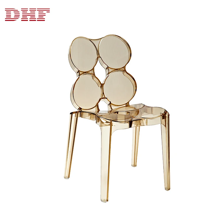 DHF Furniture New Product Restaurant PC Chairs Transparent Wedding Chairs Sale