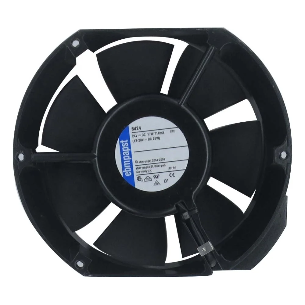 Size 150 x 172 x 51mm 24 V DC Air Flow 410m3/h 3400rpm  6424 Ebm Papst Inverter Cooling Fan