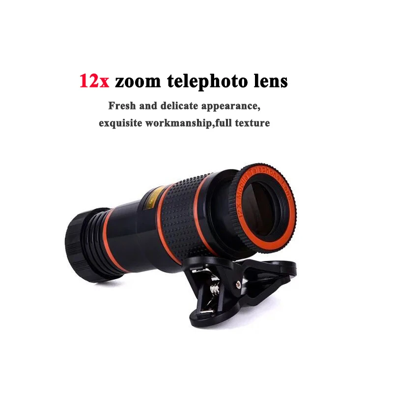 LIGINN best selling consumer electronics mobile accessories 12X Zoom optical Telescope lens for Christmas gift