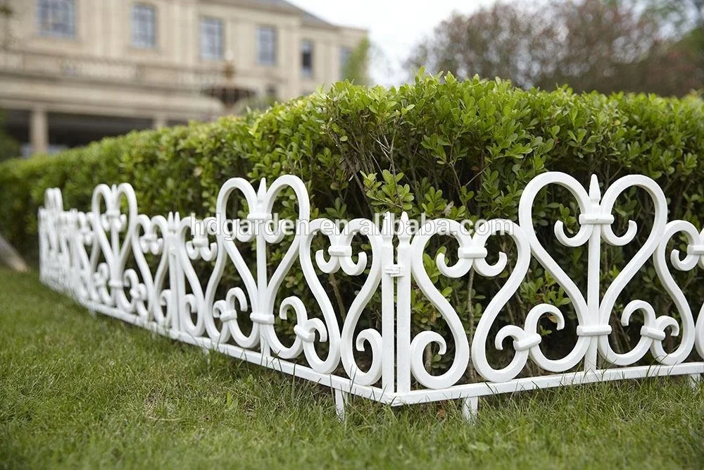 Morden Plastic Garden Fence Border Edging  Set of 4