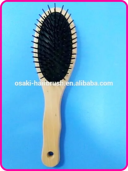 Персонализированные detangling щетка для волос в нинбо, натурального дерева волос оборудование салона может OEM щетка для волос