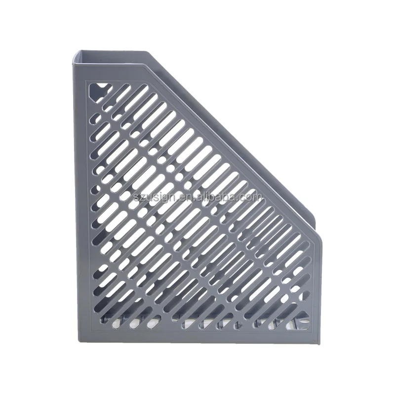 US-9881C Plastic office file rack magazine holder