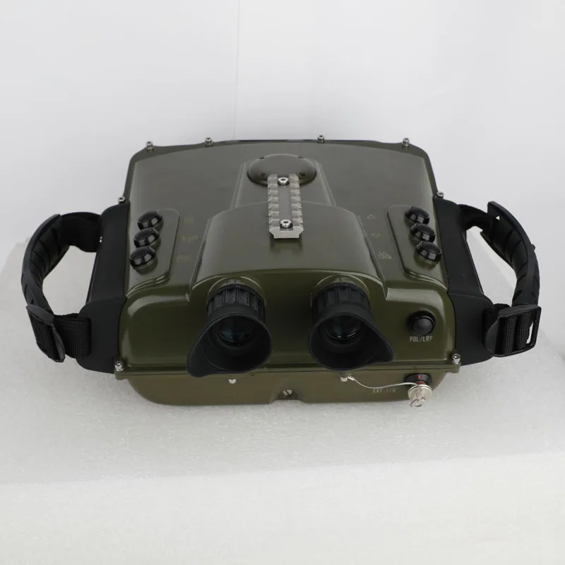 Police and military style binocular night vision binocular camera with laser rangefinder