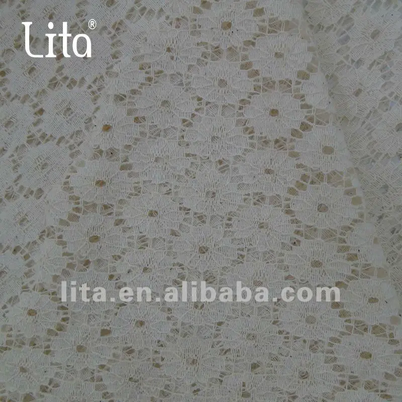 хлопка кружевной ткани