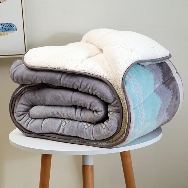 Printed flannel quilt  super soft quilt  comfortable winter quilt